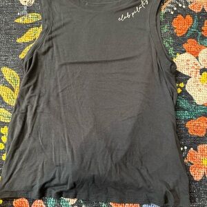 Club Pilates Dark Gray Open tie back Women's Tank Top